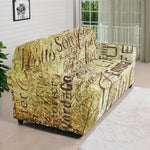 Old Religious Words Print Sofa Cover