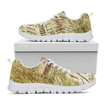 Old Religious Words Print White Sneakers