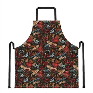 Old School Tattoo Print Apron