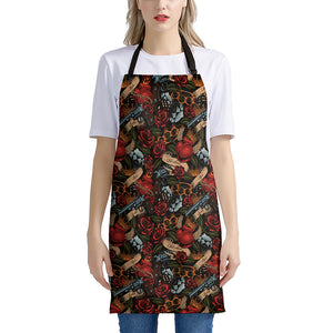 Old School Tattoo Print Apron