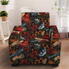 Old School Tattoo Print Armchair Slipcover