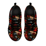 Old School Tattoo Print Black Sneakers
