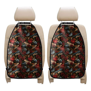 Old School Tattoo Print Car Seat Organizers