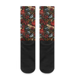 Old School Tattoo Print Crew Socks