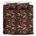 Old School Tattoo Print Duvet Cover Bedding Set