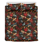 Old School Tattoo Print Duvet Cover Bedding Set