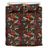 Old School Tattoo Print Duvet Cover Bedding Set