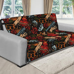 Old School Tattoo Print Futon Protector