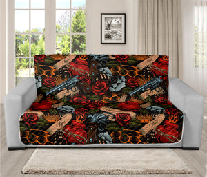 Old School Tattoo Print Futon Protector