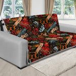 Old School Tattoo Print Futon Protector