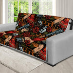 Old School Tattoo Print Futon Protector