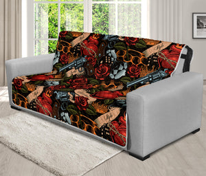 Old School Tattoo Print Futon Protector