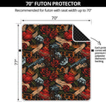 Old School Tattoo Print Futon Protector