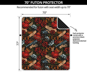 Old School Tattoo Print Futon Protector