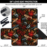 Old School Tattoo Print Loveseat Protector