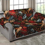 Old School Tattoo Print Loveseat Protector