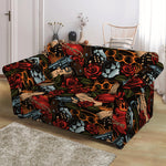 Old School Tattoo Print Loveseat Slipcover