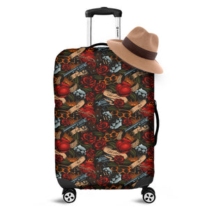 Old School Tattoo Print Luggage Cover