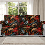 Old School Tattoo Print Oversized Sofa Protector