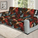 Old School Tattoo Print Oversized Sofa Protector