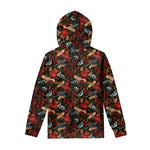 Old School Tattoo Print Pullover Hoodie