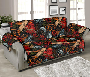 Old School Tattoo Print Sofa Protector