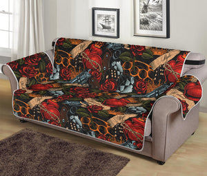 Old School Tattoo Print Sofa Protector