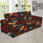 Old School Tattoo Print Sofa Slipcover