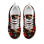 Old School Tattoo Print White Sneakers