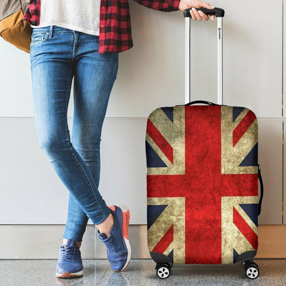 Old Union Jack British Flag Print Luggage Cover GearFrost