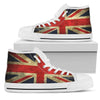 Old Union Jack British Flag Print Women's High Top Shoes GearFrost