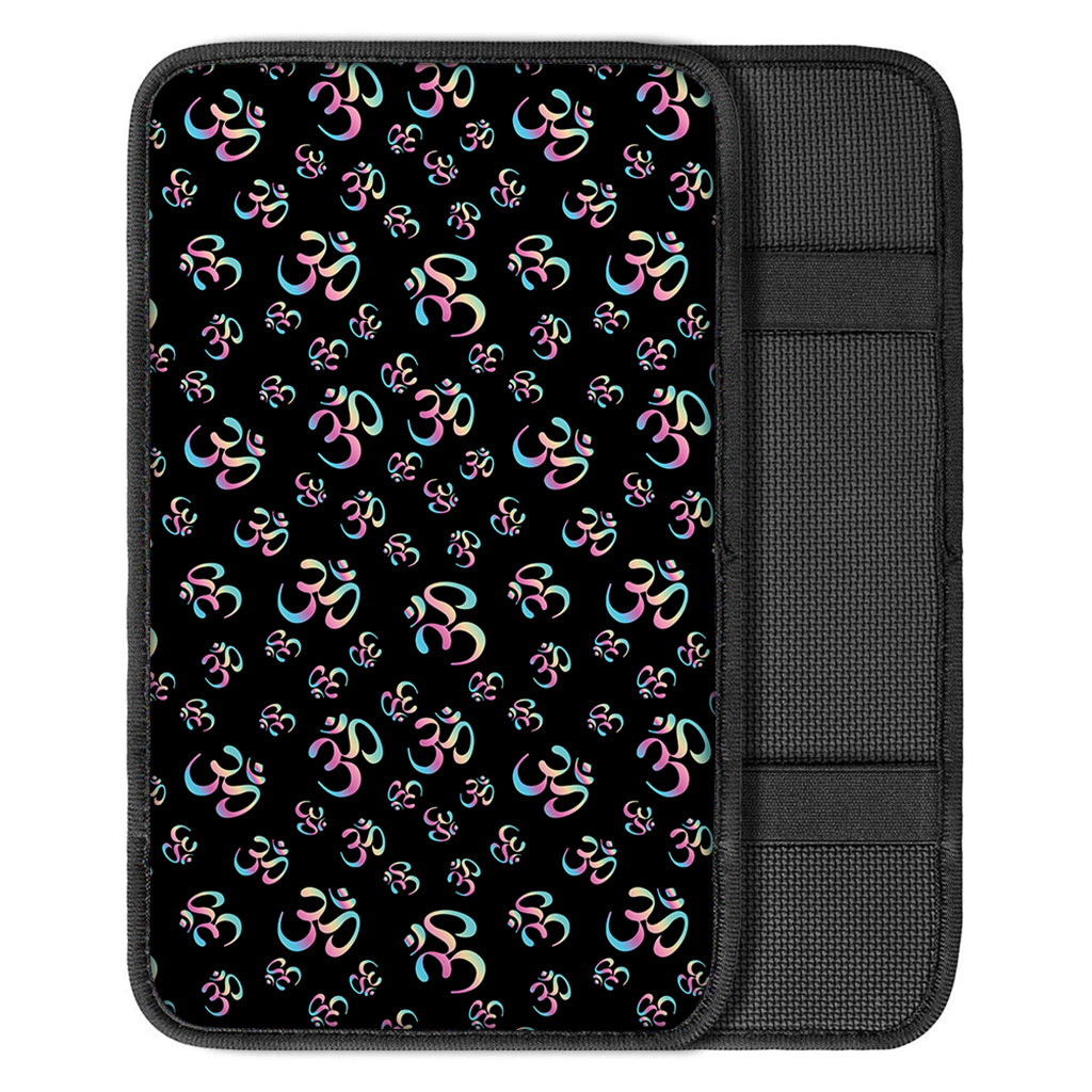 Om Sign Pattern Print Car Center Console Cover