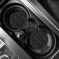 Om Sign Pattern Print Car Coasters
