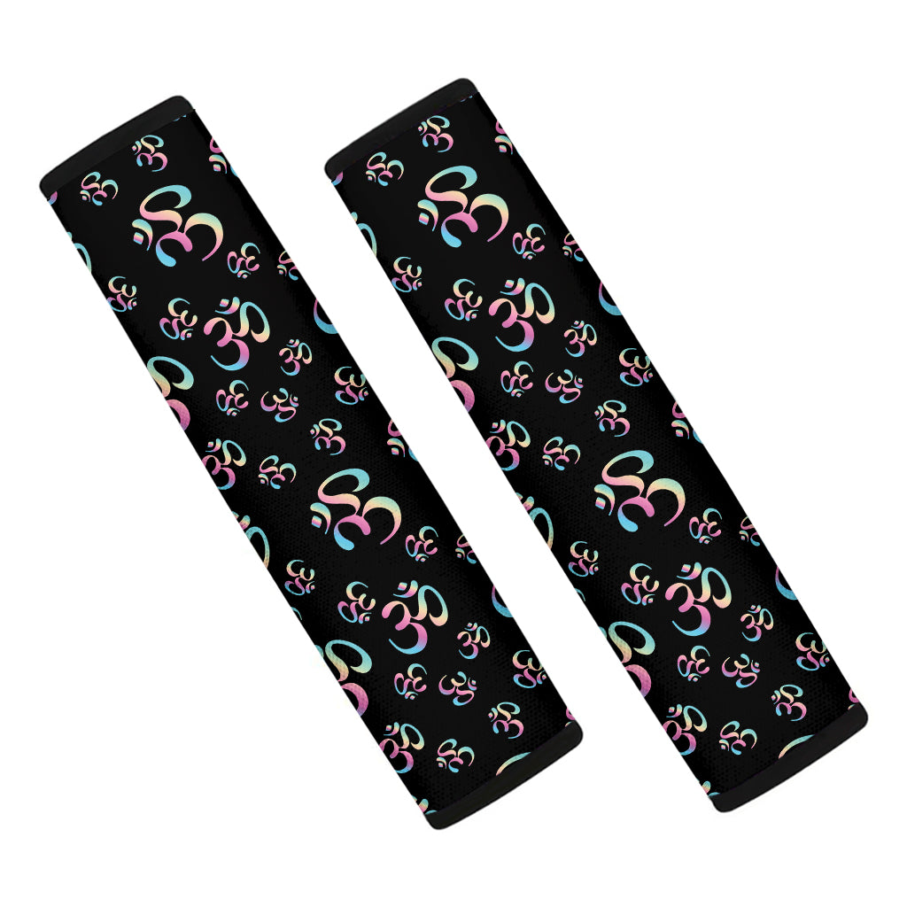 Om Sign Pattern Print Car Seat Belt Covers