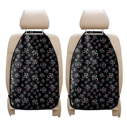 Om Sign Pattern Print Car Seat Organizers
