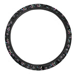 Om Sign Pattern Print Car Steering Wheel Cover