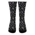 Om Sign Pattern Print Crew Socks