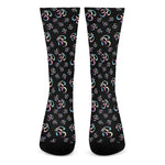 Om Sign Pattern Print Crew Socks