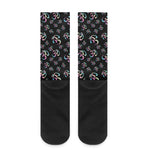 Om Sign Pattern Print Crew Socks