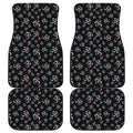Om Sign Pattern Print Front and Back Car Floor Mats