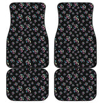 Om Sign Pattern Print Front and Back Car Floor Mats