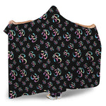 Om Sign Pattern Print Hooded Blanket