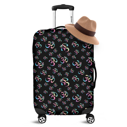 Om Sign Pattern Print Luggage Cover