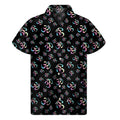 Om Sign Pattern Print Men's Short Sleeve Shirt
