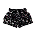 Om Sign Pattern Print Muay Thai Boxing Shorts