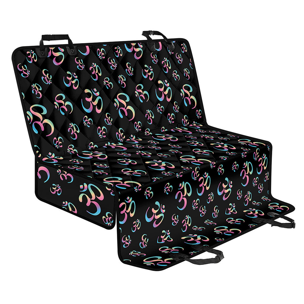 Om Sign Pattern Print Pet Car Back Seat Cover