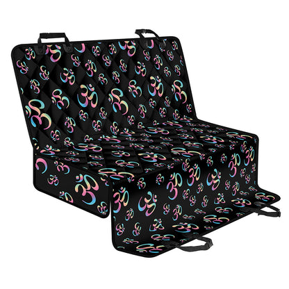 Om Sign Pattern Print Pet Car Back Seat Cover