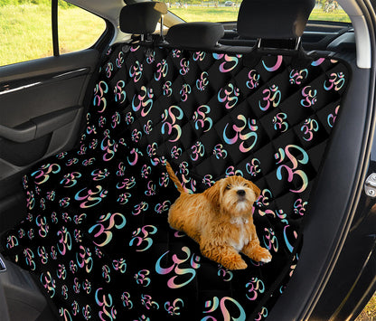Om Sign Pattern Print Pet Car Back Seat Cover
