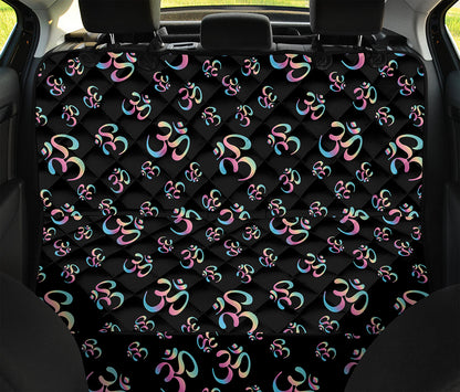 Om Sign Pattern Print Pet Car Back Seat Cover
