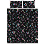 Om Sign Pattern Print Quilt Bed Set